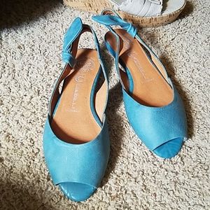 Turquoise Jeffrey Campbell sandal